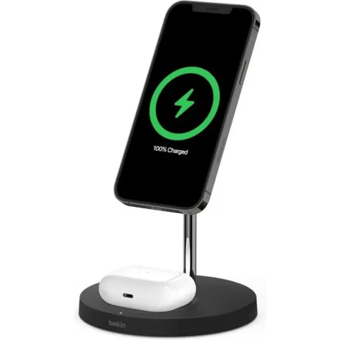 Belkin BOOST↑CHARGE™ PRO 2-in-1 draadloze laadstandaard met MagSafe - Zwart