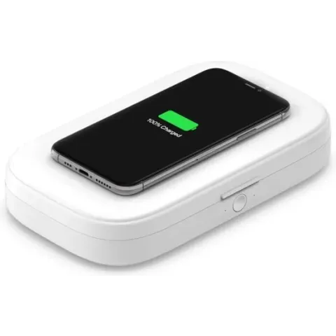 Belkin BOOST↑CHARGE™ UV-sterilisator + wireless charger (zonder adapter) - Draadloze oplader - Wit