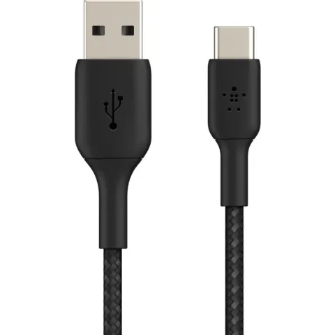 Belkin Braided USB-C naar USB kabel - 1m - Zwart