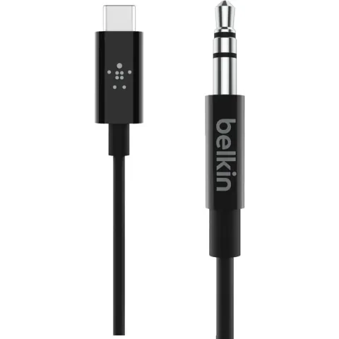 Belkin RockStar™ 3.5mm Audiokabel met USB-C™ Connector - 0,90 m - Zwart