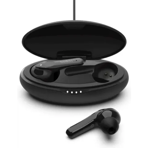 Belkin SOUNDFORM™ Move Plus - True Wireless Earbuds - Met draadloze oplaadcase - Zwart