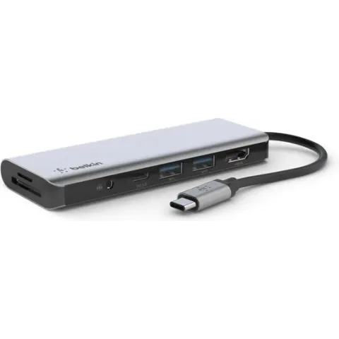 Belkin CONNECT™ Meerpoorts 7-in-1 USB-C-hubadapter
