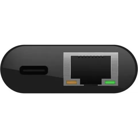 Belkin USB-C naar Ethernet- en oplaadadapter - 60W Power Delivery
