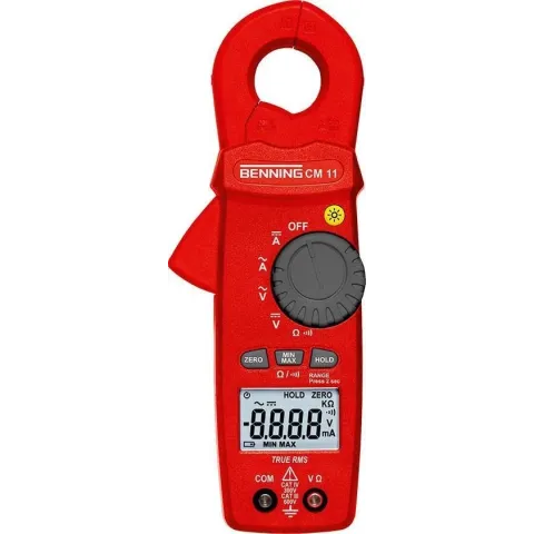 Benning CM 11 Stroomtang, Multimeter Digitaal CAT IV 300 V Weergave (counts): 6000