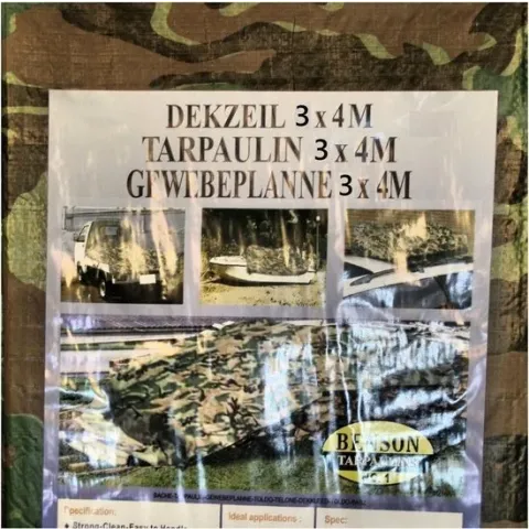 Benson Camouflage Dekzeil 3 x 4 meter