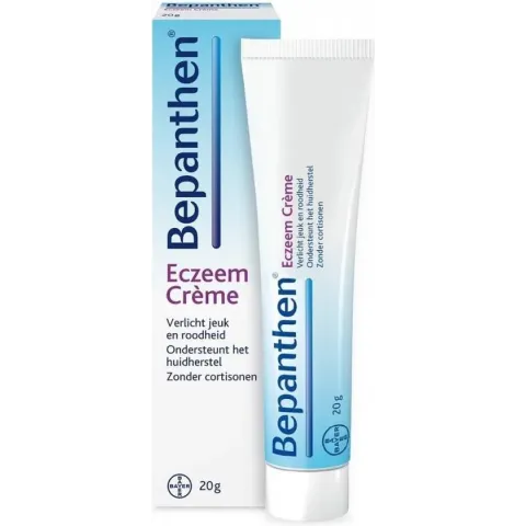 Bepanthen Eczeem Crème verlicht jeuk en roodheid bij mild tot matig eczeem, 20 gram