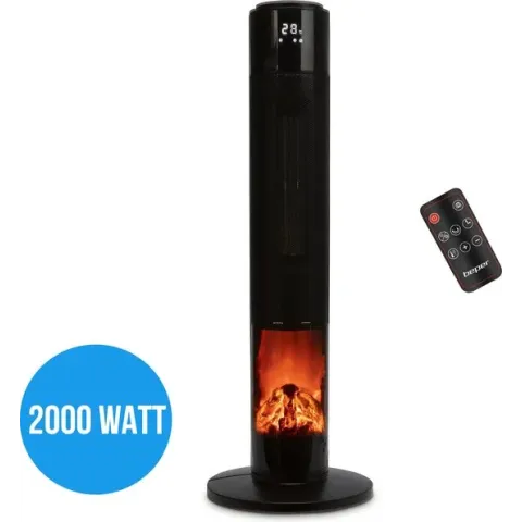 Beper Elektrische Kachel - Ventilatorkachel - 2000 Watt - Keramische Heater - Thermostaat - Black Friday