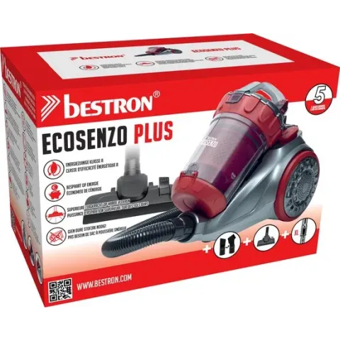 Bestron Ecosenzo Plus ABL930SR - Stofzuiger zonder zak