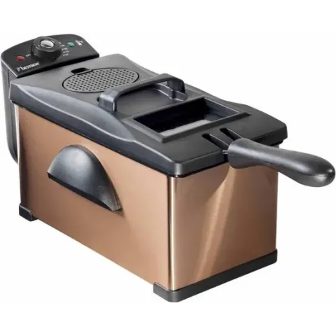 Bestron Friteuse met koude zone AF370CO 2000 W 3.5 L koperkleurig