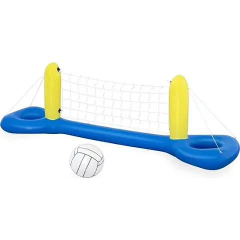 Bestway Opblaasbaar Volleybalspel Blauw 244cm