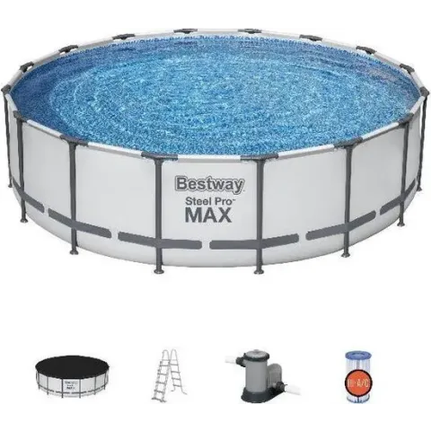Bestway zwembad steel pro max set rond 488