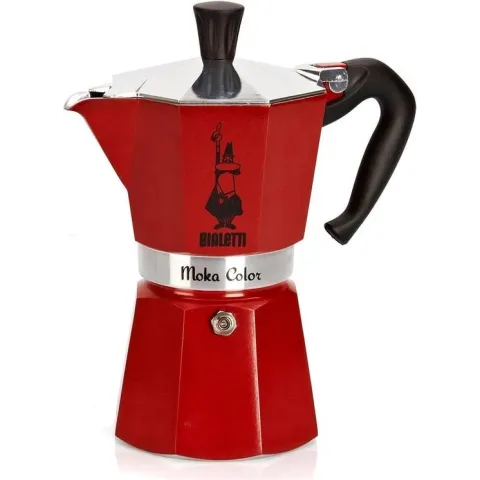 Bialetti Espressomaker - Moka Express - 6 kops - rood