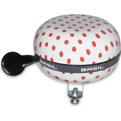 BIG BELL POLKADOT.white/red dots