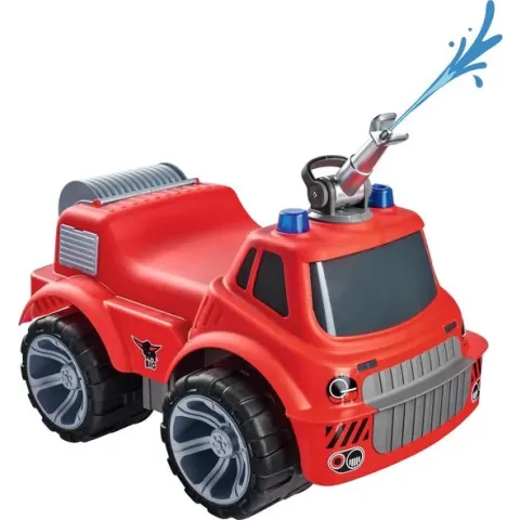 BIG - Power-Worker Maxi Brandweer - Loopauto - Rood