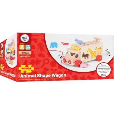 Bigjigs - Loopwagen - Dieren