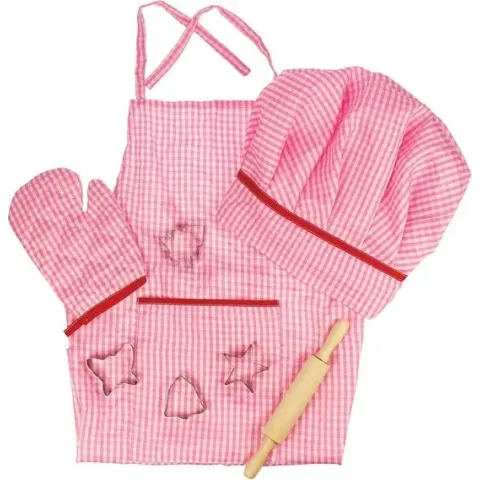 Bigjigs Toys - Kokskleding voor kinderen 'Roze'