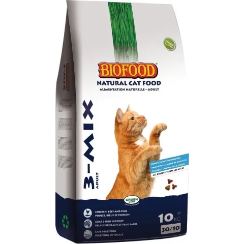 Biofood Kat 3-Mix - Kattenvoer - 10 kg
