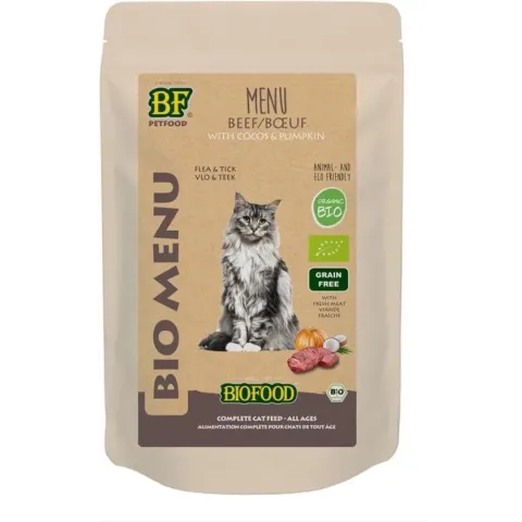Biofood organic kat rund menu pouch kattenvoer 100 gr