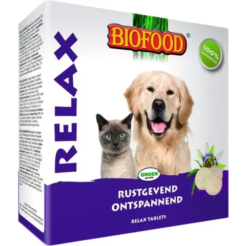 Biofood Relax Hond/Kat Rustgevend/Kalmerend 100 Stuks
