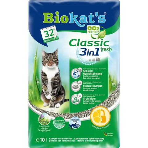 Biokat's Classic 3 in 1 Fresh Lentegeur - Kattenbakvulling -  10 L