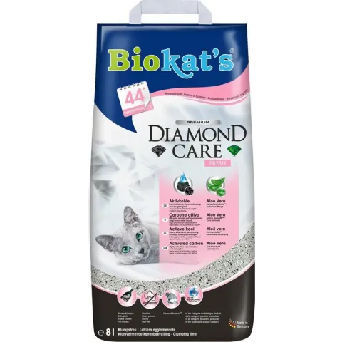 Biokat's Diamond Care Fresh Aloe Vera Geur - Kattenbakvulling - 8 l
