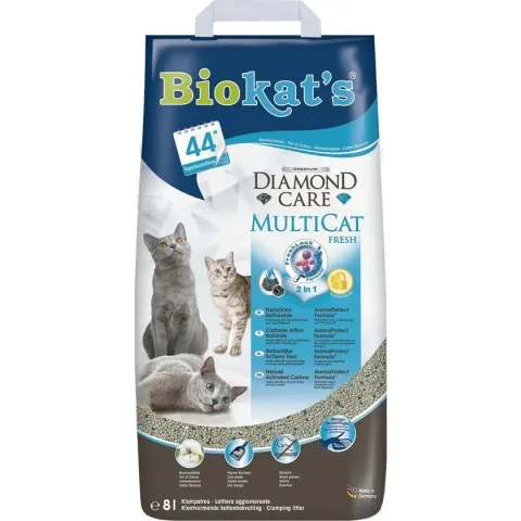Biokat's Diamond Care Multicat - Kattenbakvulling - 8 l