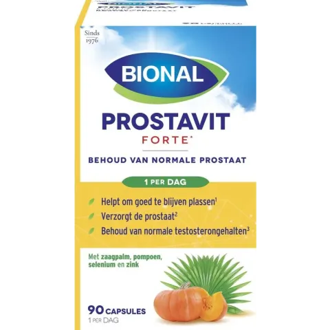 Bional Prostavit Forte – Behoud van normale prostaat en testosterongehalte – 90 capsules