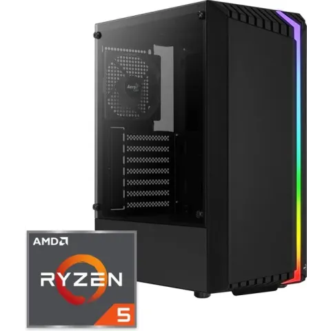 Bionic V1 RGB Gaming PC | AMD Ryzen 5 - 4500 | GeForce RTX 3060 | 16 GB DDR4 | 500 GB SSD - NVMe | Windows 11 Pro