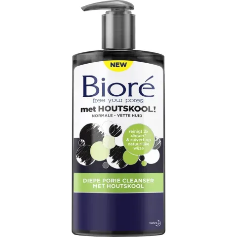 Biore cleanser met houtskool - 200 ml