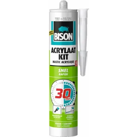 Bison Acrylaatkit 30 Minuten - Overschilderbaar - 310 ml