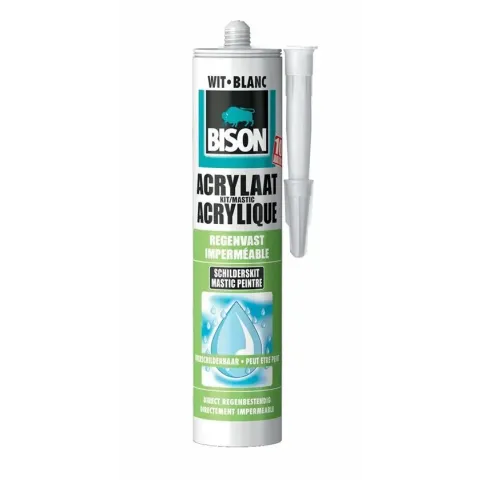 Bison Acrylaatkit Regenvast - Wit - 310 ml
