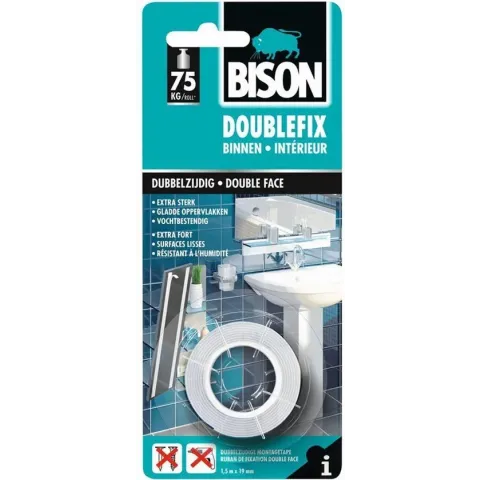 Bison Dubbel Fix Tape - 1.5 m