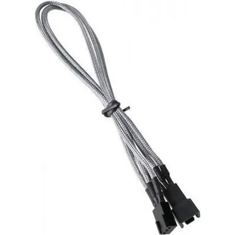 BitFenix BFA-MSC-3F60SK-RP kabeladapter/verloopstukje 3-pin Zwart, Zilver