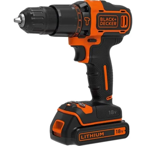 BLACK+DECKER BDCHD18BAFC-QW Accu Klopboormachine - 18V - 2 accu's - incl. 80 accessoires