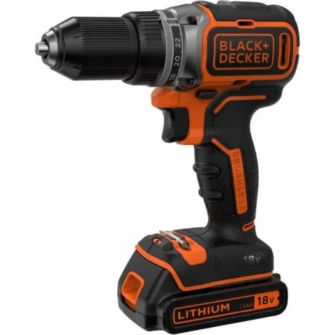 BLACK+DECKER BL186K1B2-QW Brushless schroef-/boormachine - 18V - incl. 2 accu's, lader en koffer