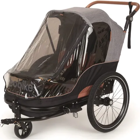 Bobike Trailer 2 in 1 FietskarGrijs