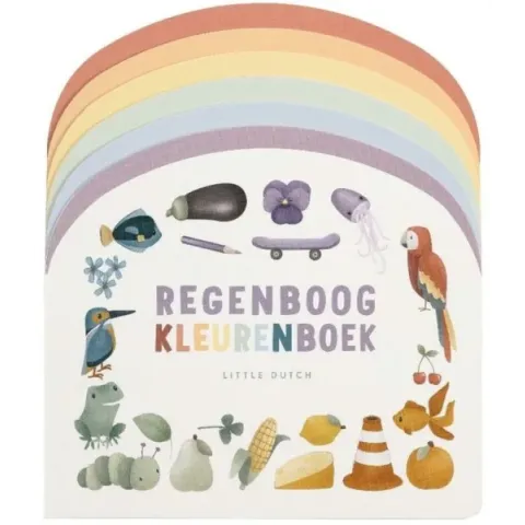 Boek Little Dutch Regenboog Kleurenboek Karton