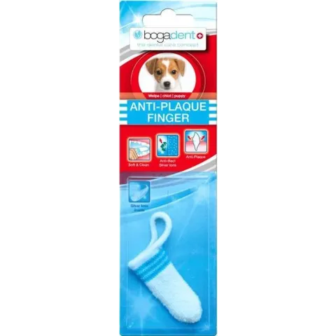 Bogadent plaque vinger tandenborstel puppy