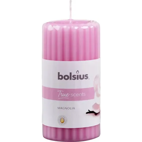 Bolsius Geurkaars True Scents Magnolia 12 Cm Wax Roze