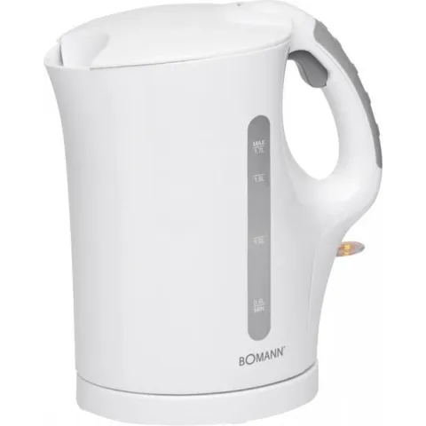 Bomann WK 5011 CB Weiß Wasserkocher 1,7 Liter, 2000 Watt, kabellos
