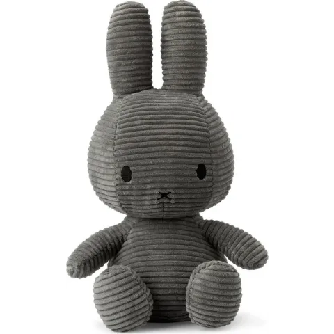 Bon Ton Toys Knuffel Nijntje - Corduroy medium - grijs