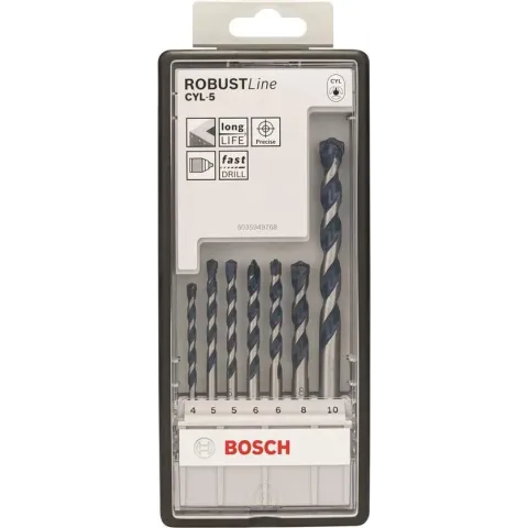 Bosch - 7-delige Robust Line betonborenset CYL-5 4; 5; 5; 6; 6; 8; 10 mm