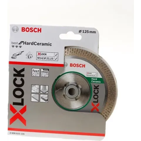Bosch Accessories 2608900658 EXPERT HardCeramic X-LOCK diamantslijpschijven, 125 x 22.23 x 1.4 x 10 mm Diameter 125 mm 1 stuk(s)