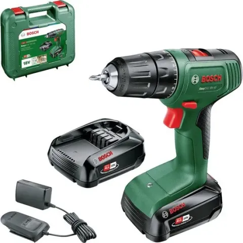 Bosch Home and Garden Bosch 06039D8002 Accu-schroefboormachine 18 V 1.5 Ah Li-ion Incl. 2 accus, Incl. lader, Incl. koffer