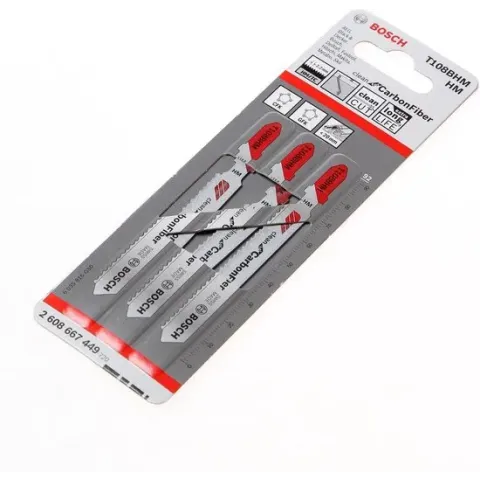 Bosch Accessories 2608900565 EXPERT „Carbon Fiber Clean” T 108 BHM Decoupeerzaagblad, 3 stuks 3 stuk(s)