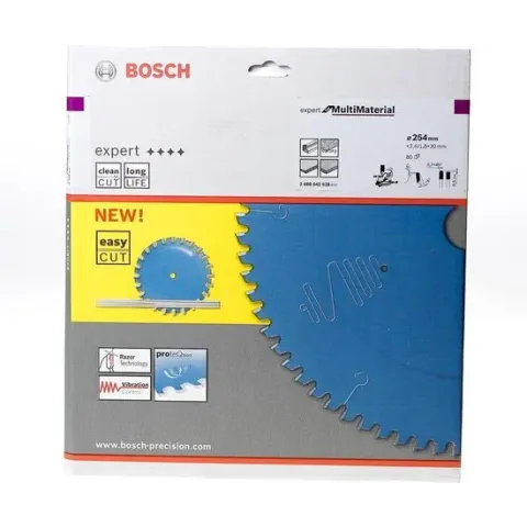 Bosch - Cirkelzaagblad Expert for Multi Material 254 x 30 x 2,4 mm, 80