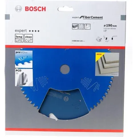 Bosch cirkelzaagblad fiber cement - 190 x 30 x 2,2 mm - T4 - 2608644125