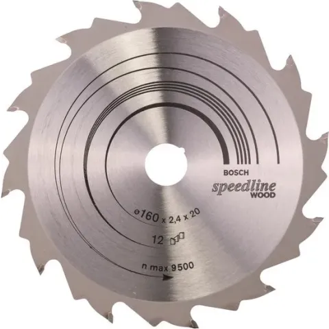 Bosch Cirkelzaagblad Standard for Wood Speed 160 x 20 x 2,4 mm - 12 tanden
