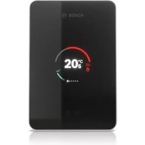 Bosch EasyControl Single slimme kamerthermostaat met individuele ruimteregeling (tot 20 vertrekken) zwart
