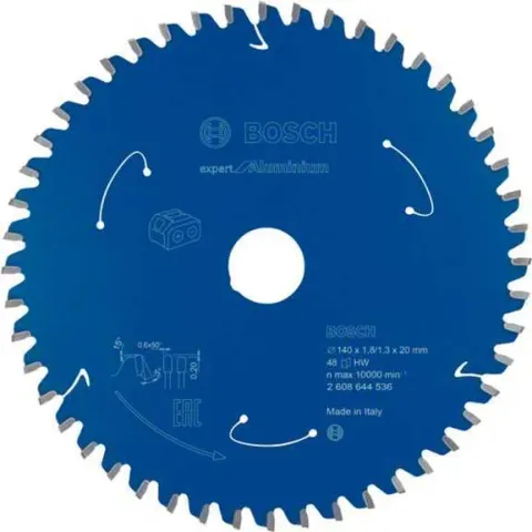 Bosch Expert for Aluminium cirkelzaagblad voor accuzagen 140x1,8/1,3x20 T48